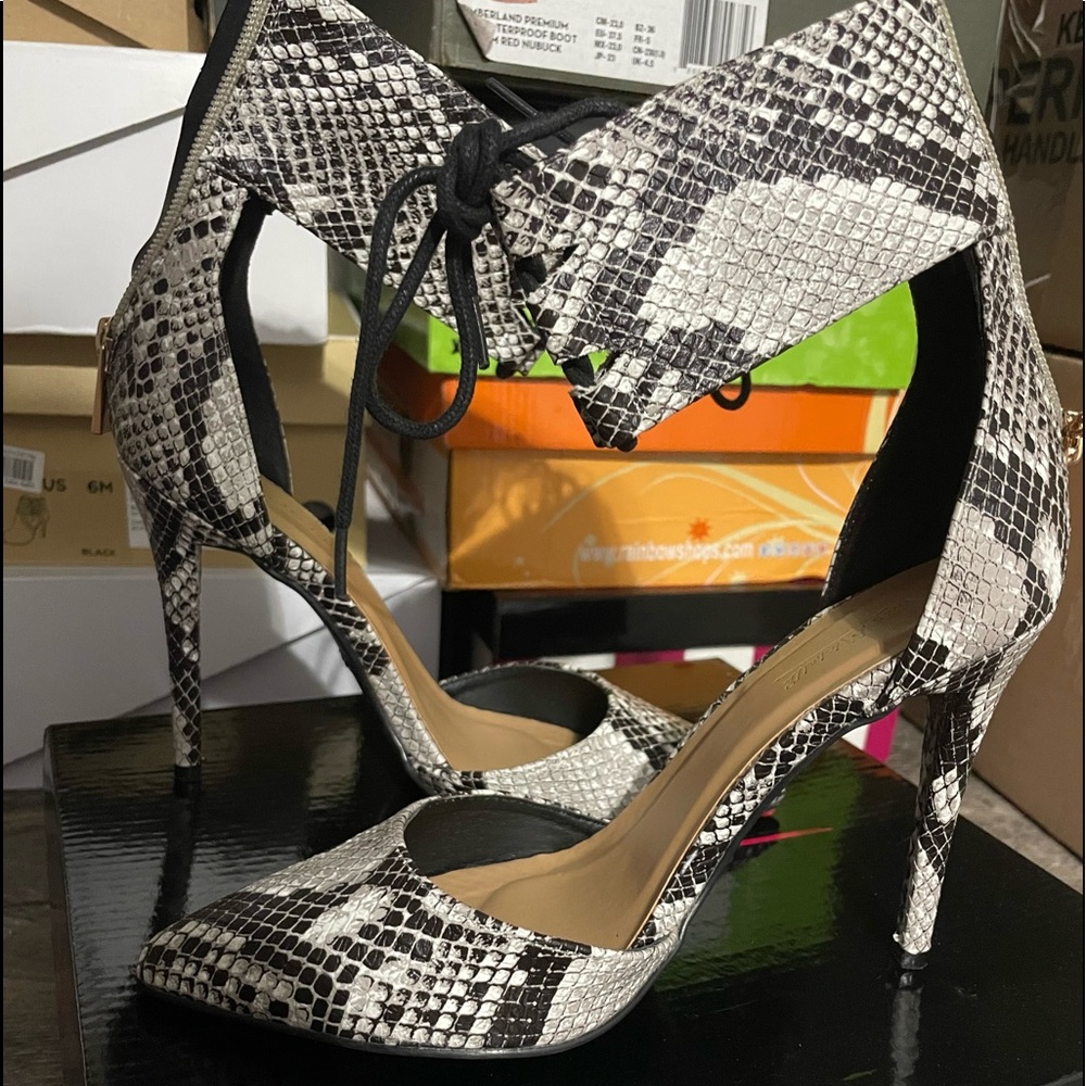 Snakeskin heels
